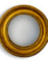 Antique Gold Deep Frame Convex Mirror - Large