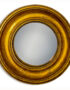 Antique Gold Deep Frame Convex Mirror - Medium