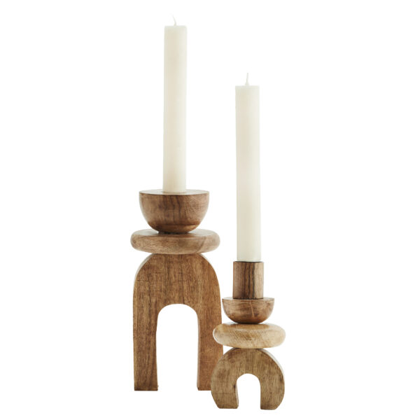Wooden Totem Candle Holders - 2 sizes available