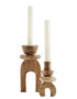 Wooden Totem Candle Holders - 2 sizes available