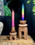 Love Frankie mango wood candle holder