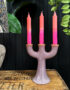 love Frankie lilac stoneware candle holder