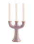 Stoneware Candelabra in Lilac