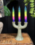 love Frankie sage stoneware candle holder