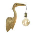 Gold Heron Wall Light