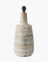 Distressed White Wash Wood Table Lamp
