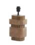 Medium 70's Inspired Rectangular Wooden Cog Table Lamp