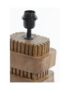 Medium 70's Inspired Rectangular Wooden Cog Table Lamp