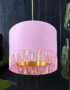 love frankie blush cotton and gold lining with fringing