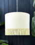 love frankie parchment cotton and copper lining with fringing