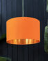 love Frankie cotton lampshade in pumpkin with copper lining