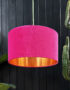 love frankie raspberry velvet and copper lining
