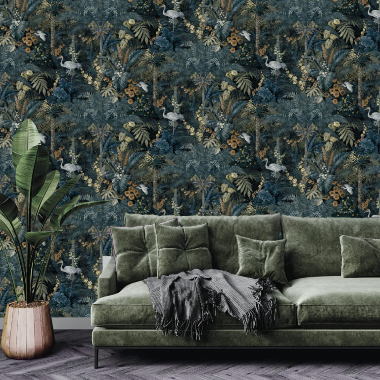 Flight of the Cranes Wallpaper - Midnight