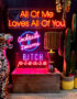 Love Frankie all of me loves all of you neon light in red