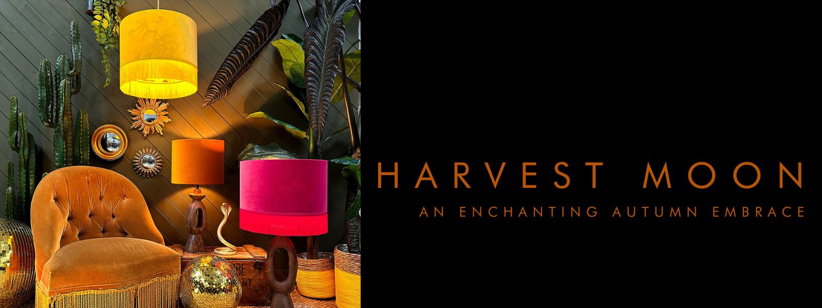 Harvest Moon Silhouette Lampshade and Wallpaper launch