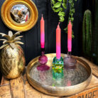 Love Frankie crystal stack candle holders