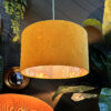 Love Frankie fire cracker midnight garden lampshade in butterscotch velvet