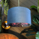 Love Frankie midnight garden night shade lampshade in flint velvet