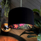 Love Frankie onyx botanical garden lampshade in black velvet