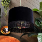 Love Frankie botanical garden onyx lampshade in black velvet