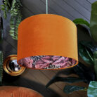Love Frankie autumn walled garden lampshade in rust velvet