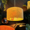 Love Frankie witch hazel botanical garden lampshade in sunset velvet