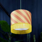 love frankie Helter skelter lampshade with fringing in marmalade