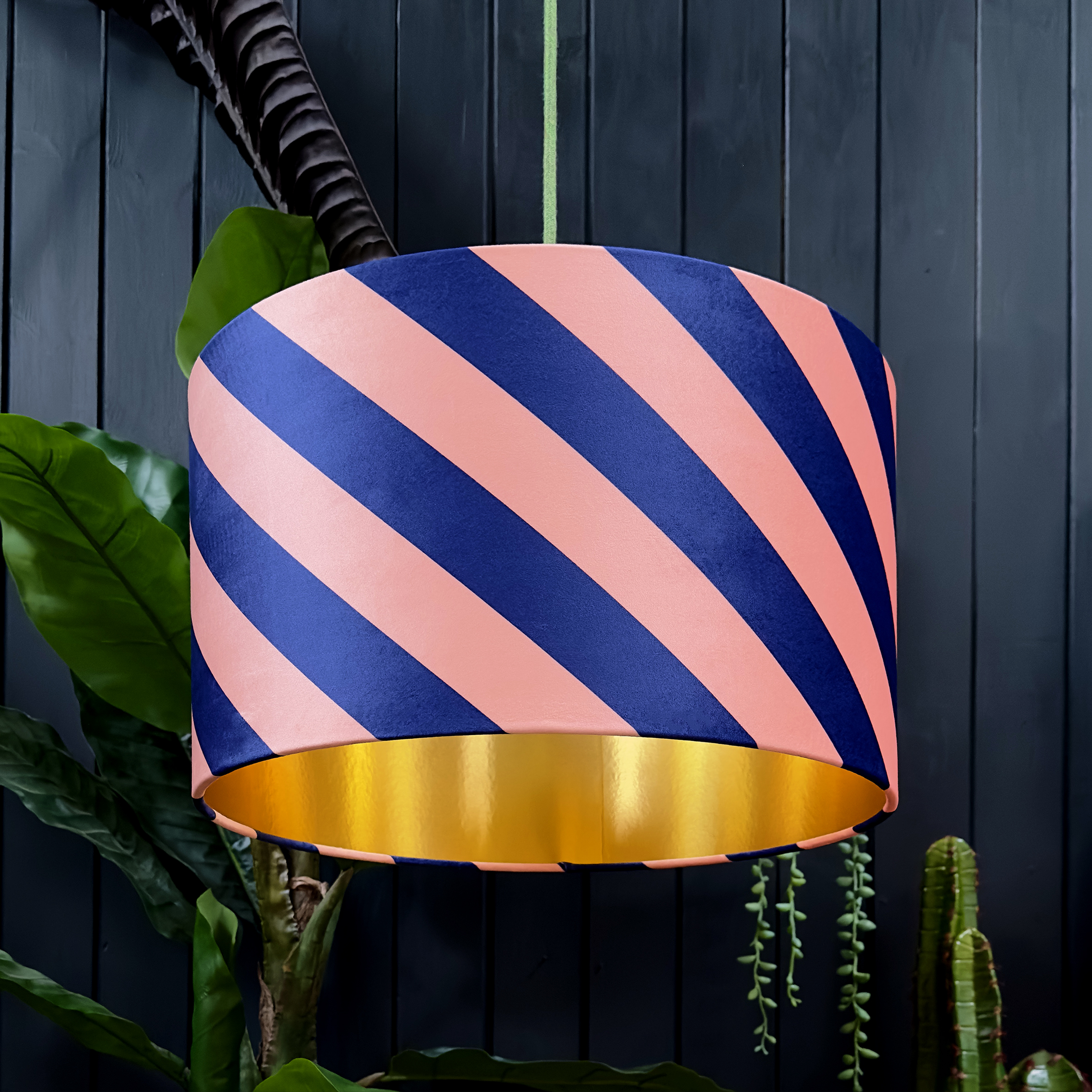love frankie peach fuzz Helter skelter and gold lining lampshade