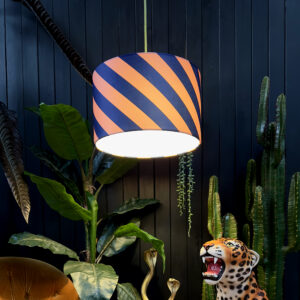 love frankie Peach Fuzz Helter Skelter Velvet Lampshade