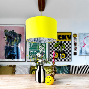 love frankie Wild West silhouette lampshade in acid yellow