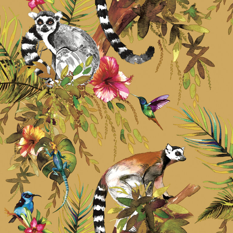 Mustard Lemur wallpaper