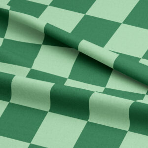 Love Frankie Fabric - Checkmate Checkerboard Fabric in Apple Sours. Pickle & Sage