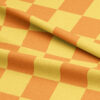 Love Frankie Fabric - Checkmate Checkerboard Fabric in Marmalade - Lemon & Clementine