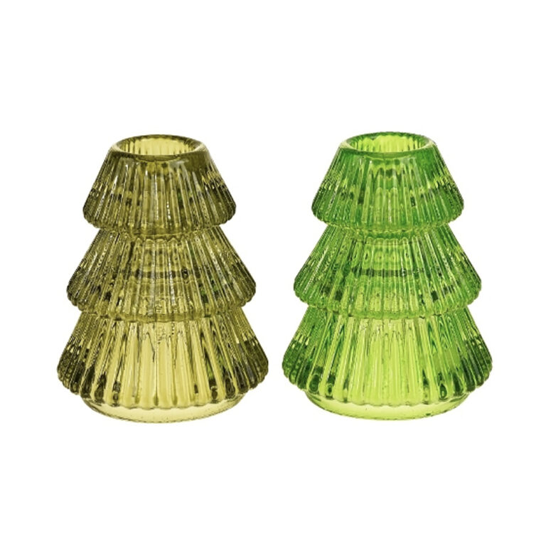 love frankie Christmas tree candle holders