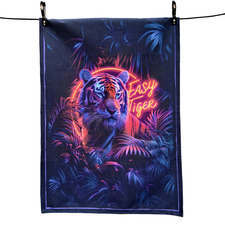 Love Frankie Easy Tiger Tea Towel