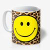 Leopard Print Smiley face Mug - Love Frankie