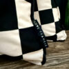 Liquorice Black and White Reversible Checkmate Checkerboard & Helter Skelter Stripe Cushions
