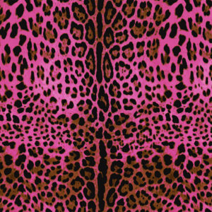 Neon Leopard bright pink Leopard Print Textiles by Love Frankie