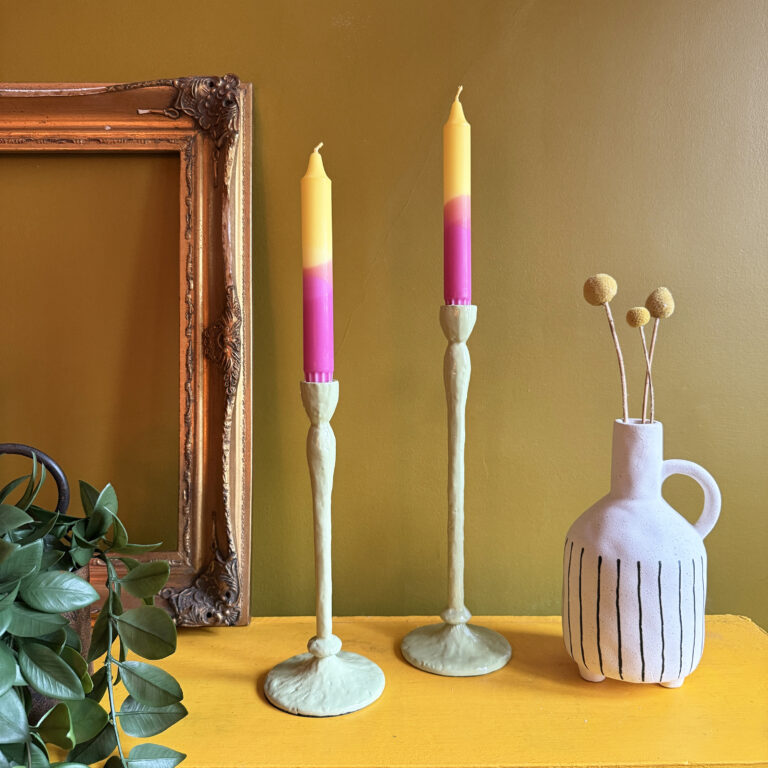 Organic Candle Stick in Chartreuse