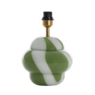 Swirl Glass Table Lamp- Emerald