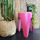 Tripod Stool Pomegranate Pink - Large