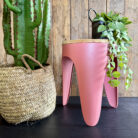 Tripod Stool Tan Rose - Large