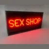 Sex Shop Neon Light Box - Red