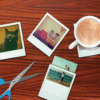 Glass Polaroid Coasters - Insert your own pictures!