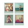 Glass Polaroid Coasters - Insert your own pictures!