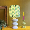 Tilted Stripe Gathered Shades - Apple Sours - Light on
