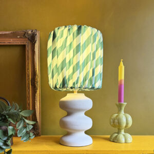 Tilted Stripe Gathered Shades - Apple Sours - Light on