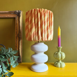 Tilted Stripe Gathered Shades - Marmalade