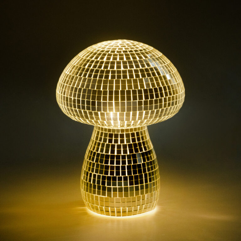 Disco Ball Mushroom Nightlight - Light on