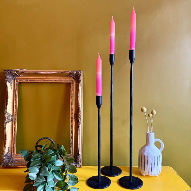 Love Frankie stem candle holder matt black